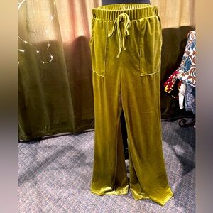 Moss Green wide leg pant